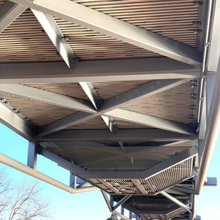 FRP bridge support structure