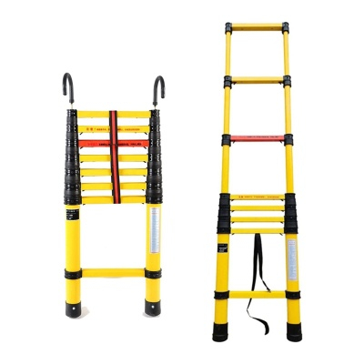 Telescoping fiberglass ladder
