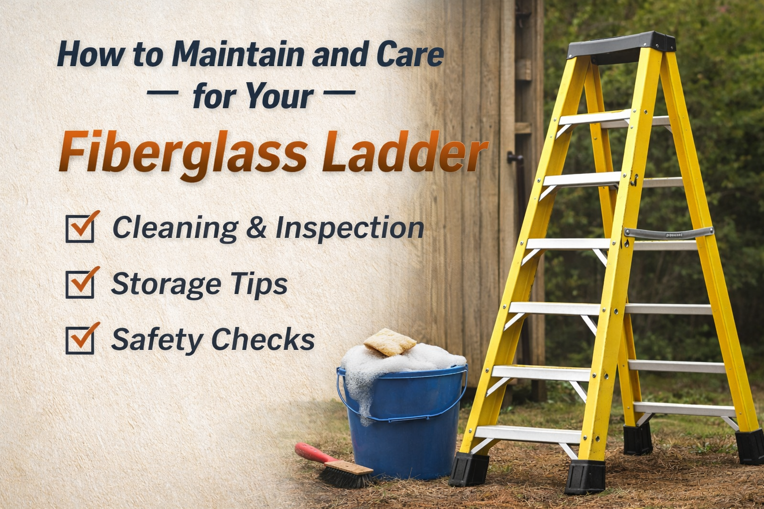 How to Maintain and Care for Your Fiberglass Ladder