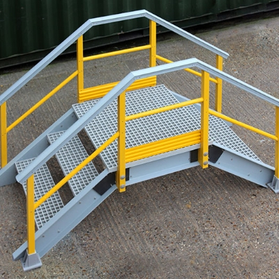 FRP Stair Crossover Platforms